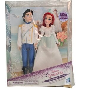 🆕️ Disney Princess Ariel and Prince Eric Beachside Wedding Set Royal Collection